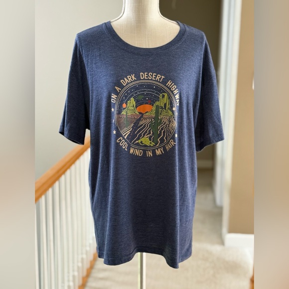 NWOT Plus Size Tee, The Eagles Referenced Song Design, Size 2xl - Picture 1 of 7